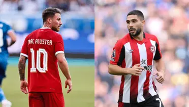 MacAllister vs Maupay.