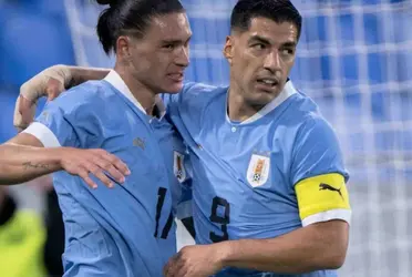 Suarez and Nunez are teammates in Uruguay