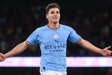 The Argentine striker was key in the 3-1 win against RB Leipzig.