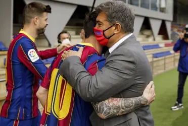 The President of Barcelona spoke about the Argentine footballer