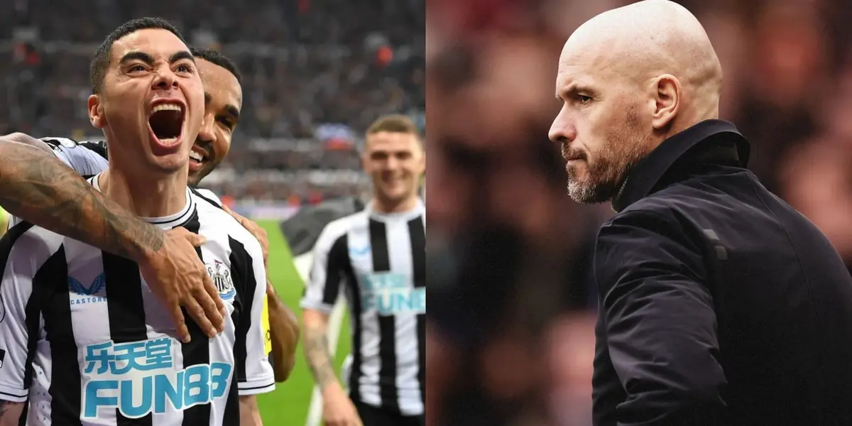 The Red Devils are losing 2-0 against the Magpies in the Carabao Cup.