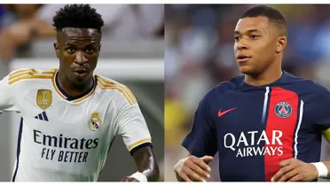 Vinicius Jr and Kylian Mbappé